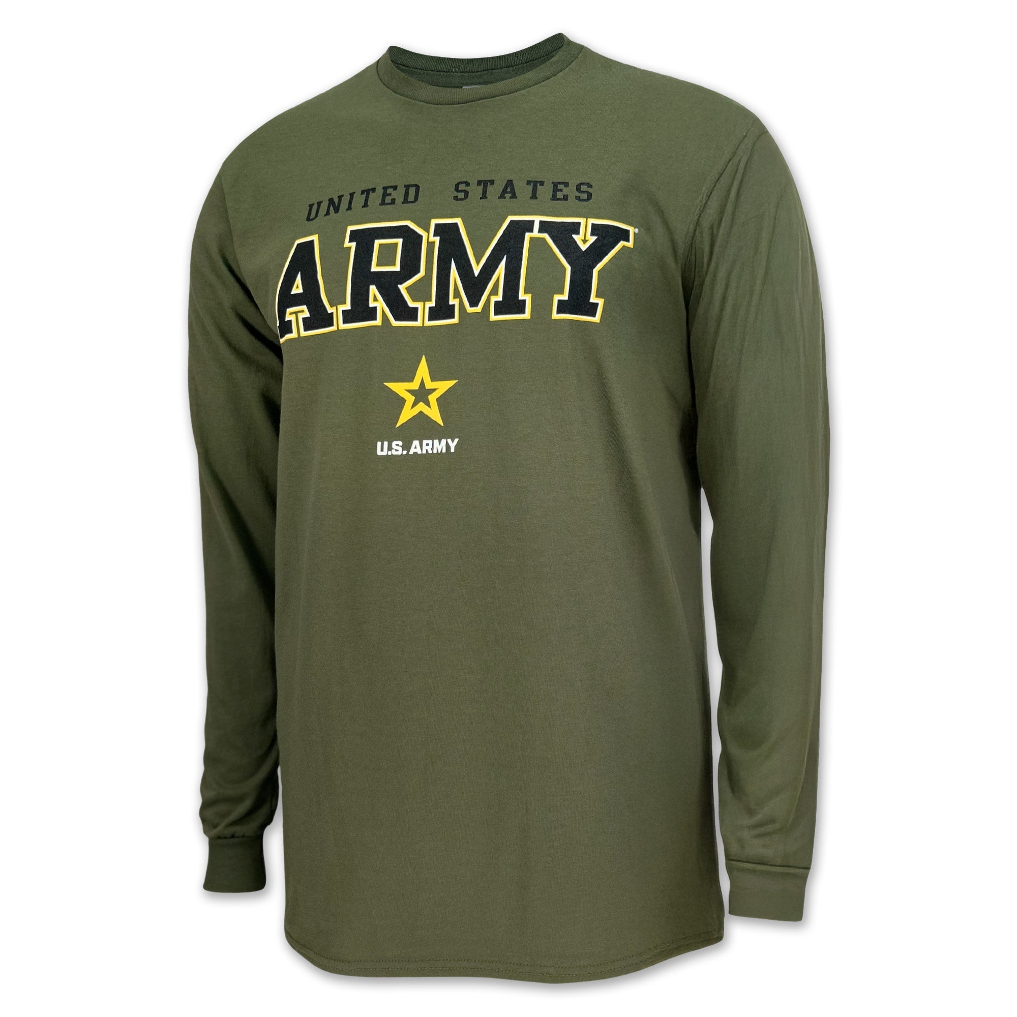 archive military T-shirt 00s gimmick 長袖 United States Army Block Star Long Sleeve T-Shirt (OD Green