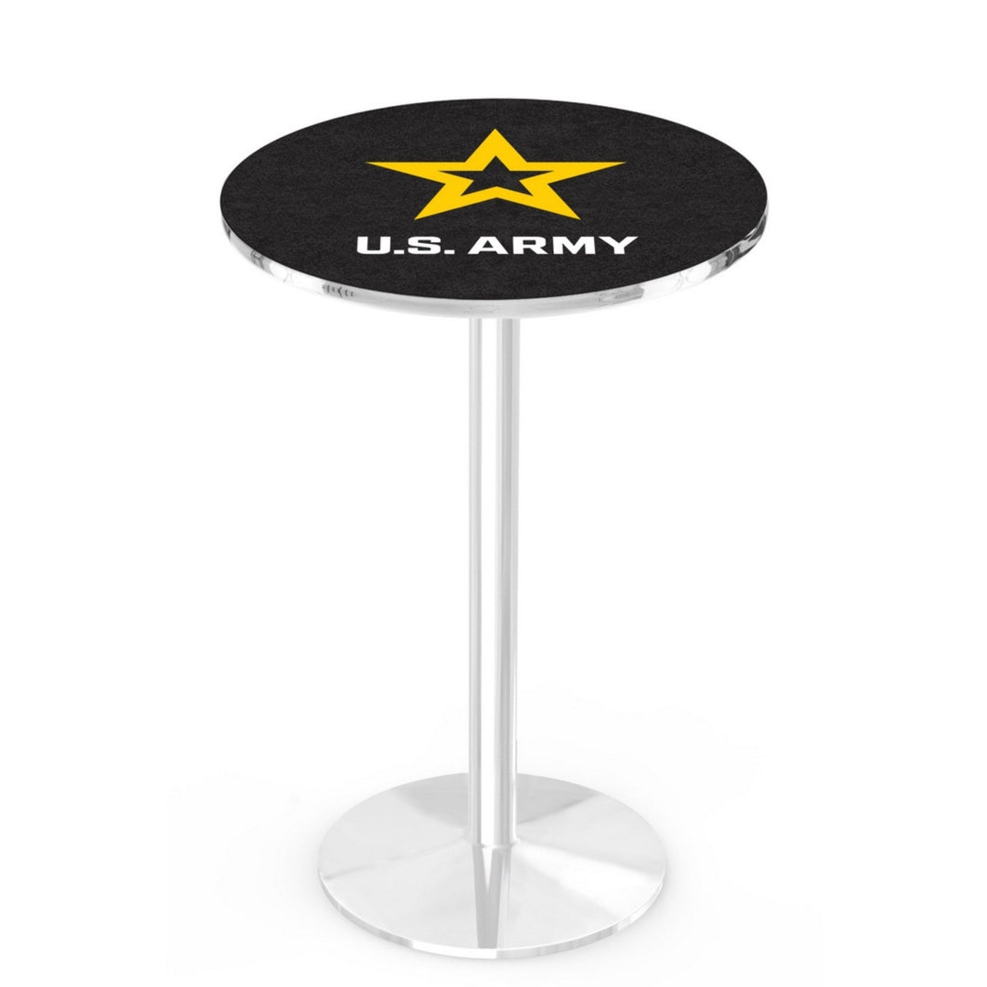 Army Star Pub Table with Round Base*
