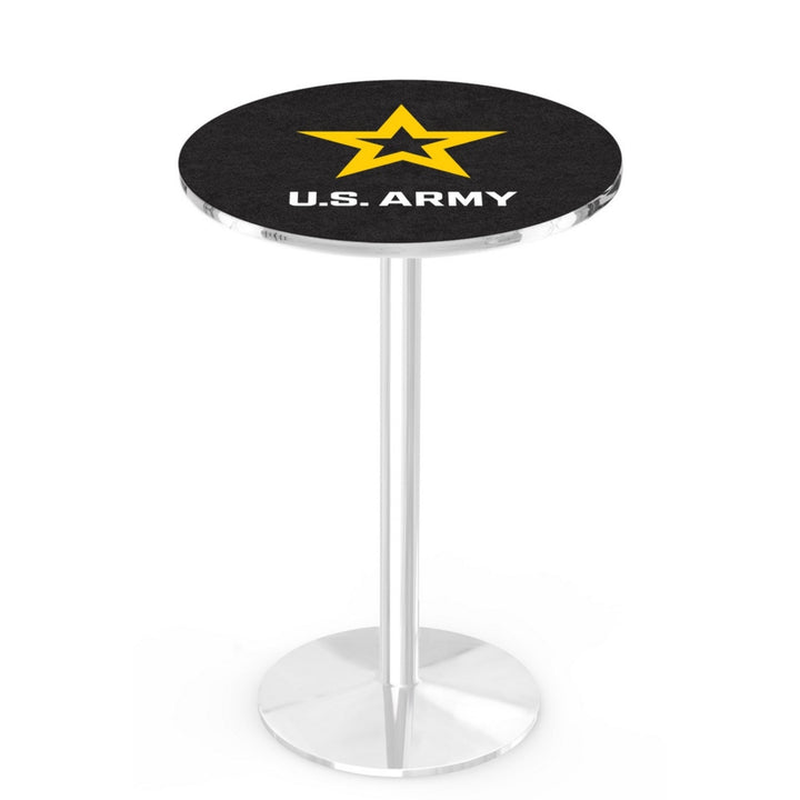 Army Star Pub Table with Round Base*