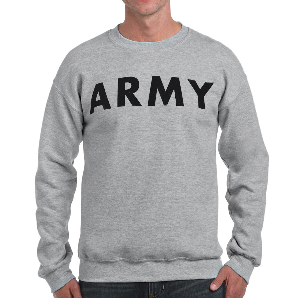 Army Sweatshirts: Army Core Crewneck in Grey – Army Gear