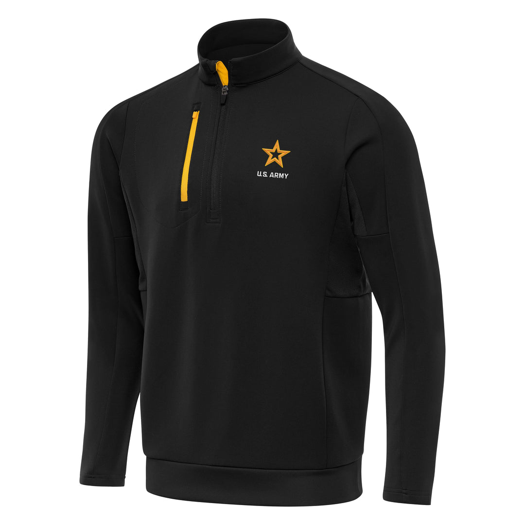 U.S. Army Men's Generation 1/4 Zip Pullover (Black/Gold)*