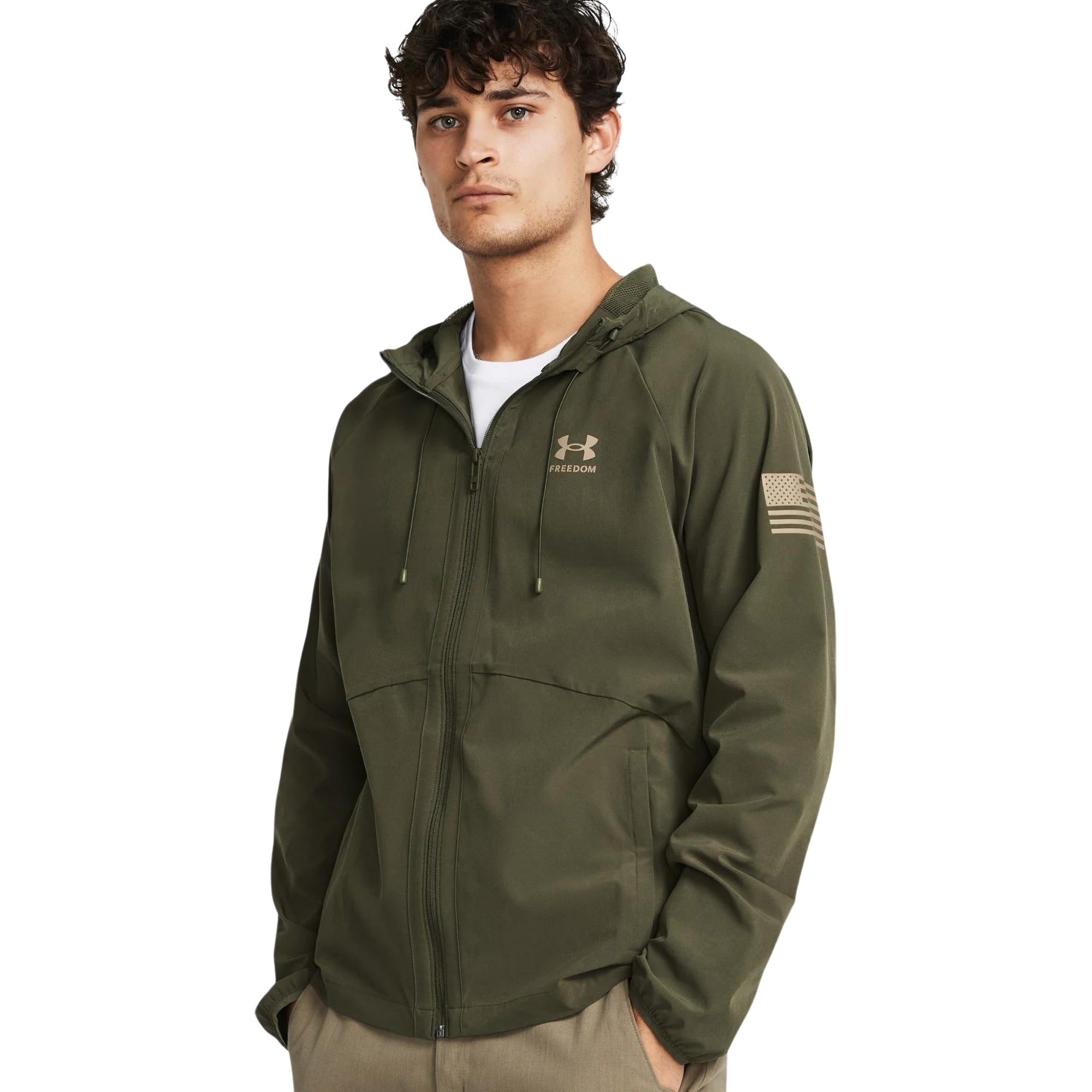 Green mens windbreaker 2025