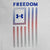 Under Armour Freedom Flag Gradient T-Shirt (White)
