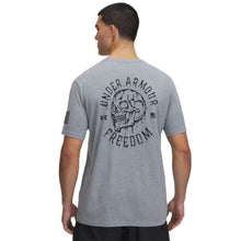 Load image into Gallery viewer, Under Armour Freedom Skull T-Shirt (Grey)