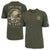 Army Under Armour Freedom By Land Skull T-Shirt (OD Green)