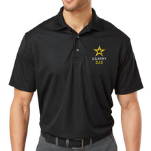 Load image into Gallery viewer, Army Dad Polo (Black)