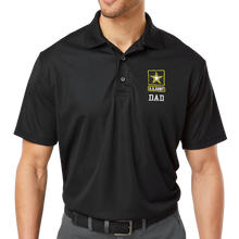 Load image into Gallery viewer, Army Dad Polo (Black)