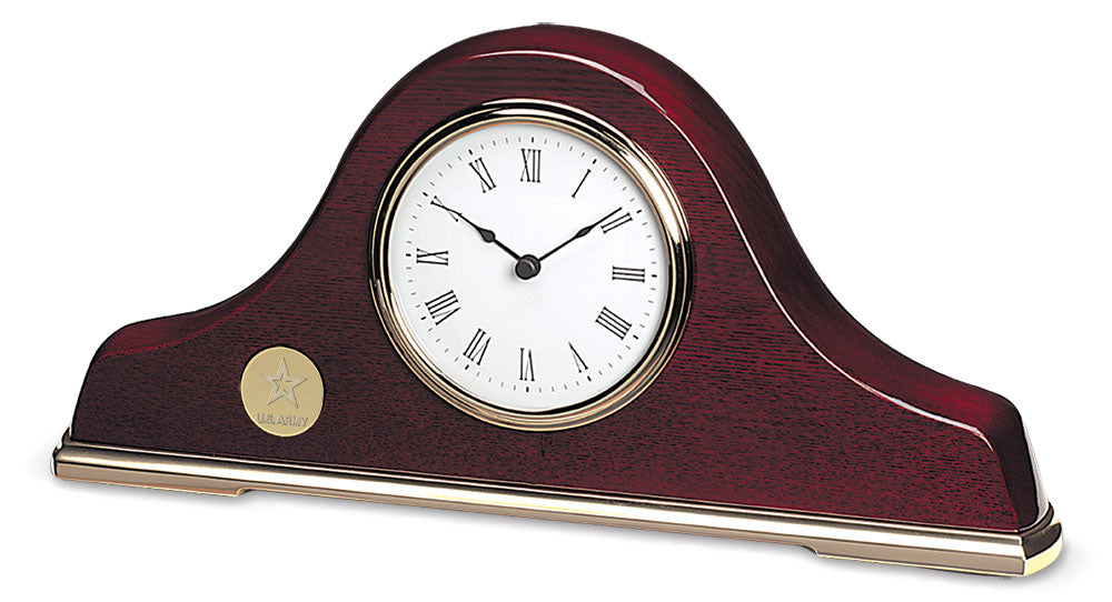 Army Star Napoleon III Mantle Clock (Gold)