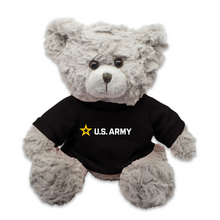 Load image into Gallery viewer, Army 10&quot; Duffy Bear (Gray)