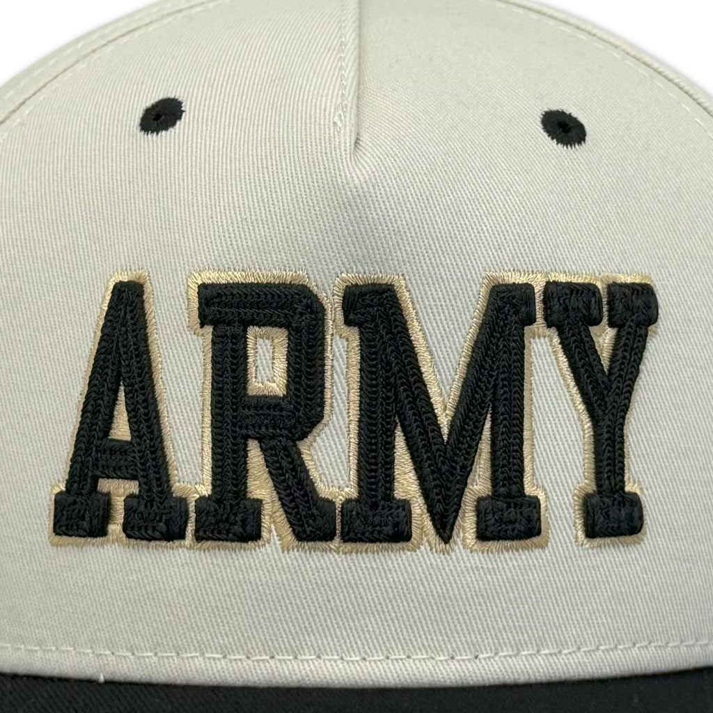 Army Heritage Twill Adjustable Hat (Stone/Black)