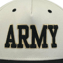 Load image into Gallery viewer, Army Heritage Twill Adjustable Hat (Stone/Black)