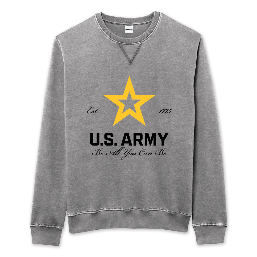 Army Weathered Fleece Crewneck (Heather Smoked Pearl)*