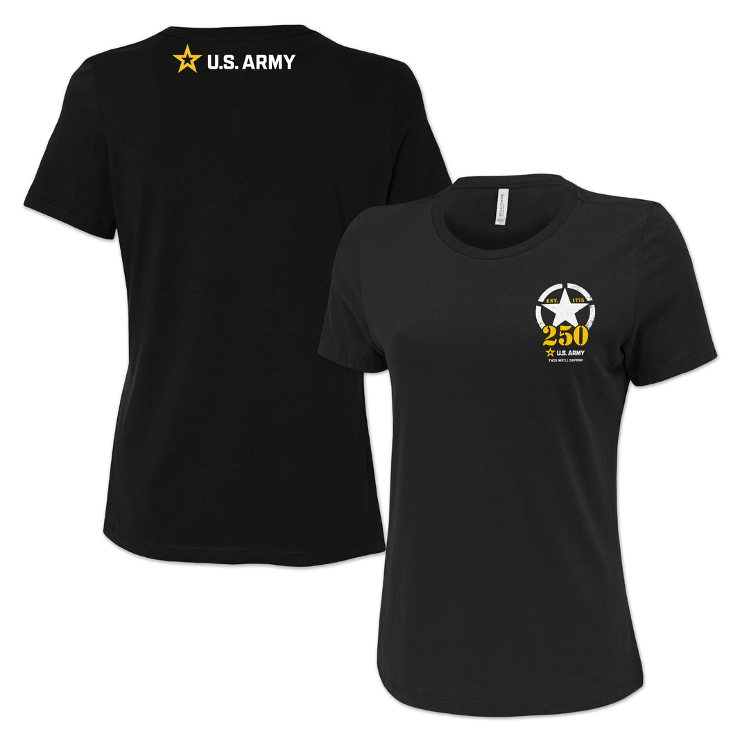 Army 250th Anniversary Ladies T-Shirt