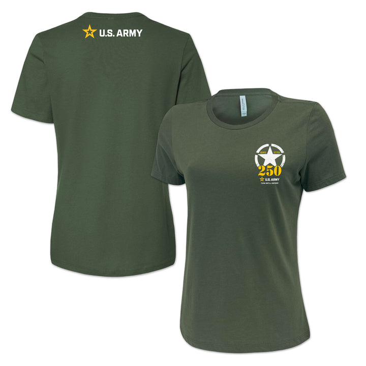 Army 250th Anniversary Ladies T-Shirt