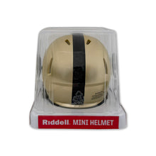 Load image into Gallery viewer, Army Black Knights Mini Speed Football Helmet (Gold)