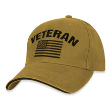 Load image into Gallery viewer, Veteran Flag Hat (Coyote Brown)