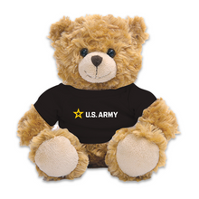 Load image into Gallery viewer, Army 10&quot; Sitting Bear with Jersey (Beige)