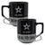 Army Star 20oz Color Block Ceramic Mug (Black/Grey)