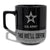 Army Star 20oz Color Block Ceramic Mug (Black/Grey)