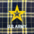 Army Star Premium Flannel Blanket (Black/Gold)