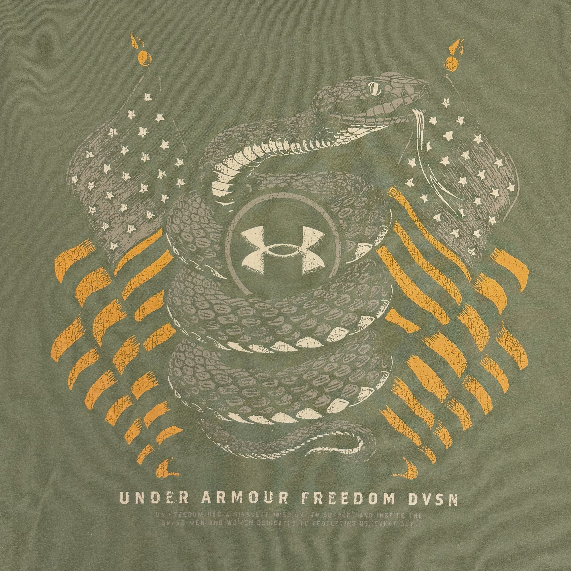 Under Armour Freedom Snake Flag T-Shirt (OD Green)