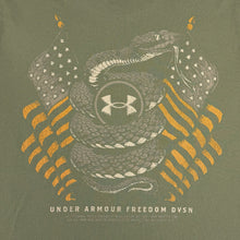 Load image into Gallery viewer, Under Armour Freedom Snake Flag T-Shirt (OD Green)