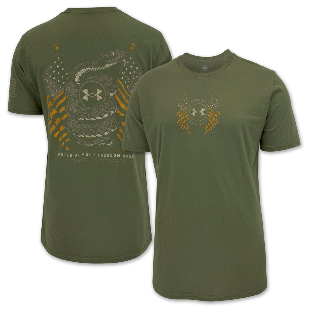 Under Armour Freedom Snake Flag T-Shirt (OD Green)