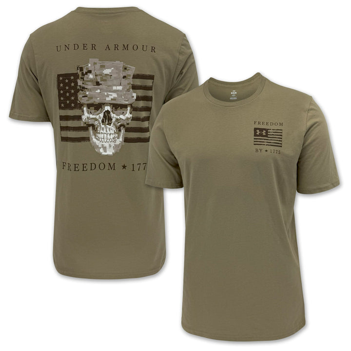 Under Armour Freedom By 1775 Skull T-Shirt (Tan)