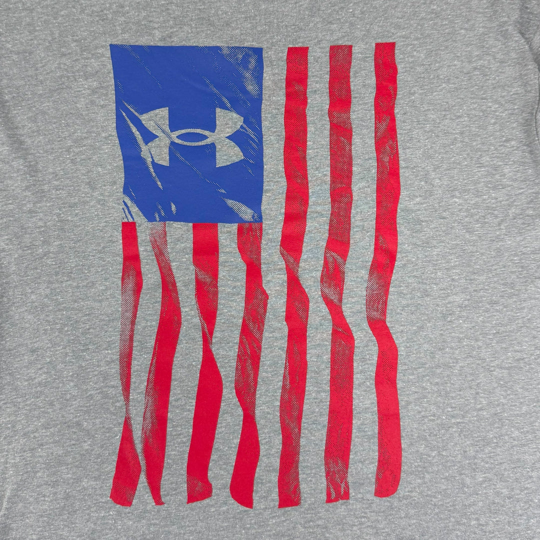 Under Armour Freedom Flag Long Sleeve T-Shirt (Grey)