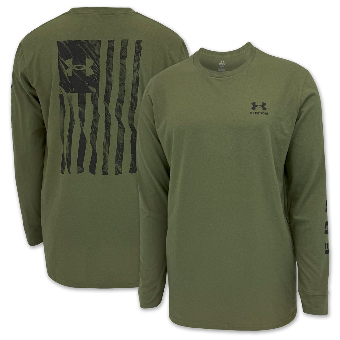 Under Armour Freedom Flag Long Sleeve T-Shirt (OD Green)