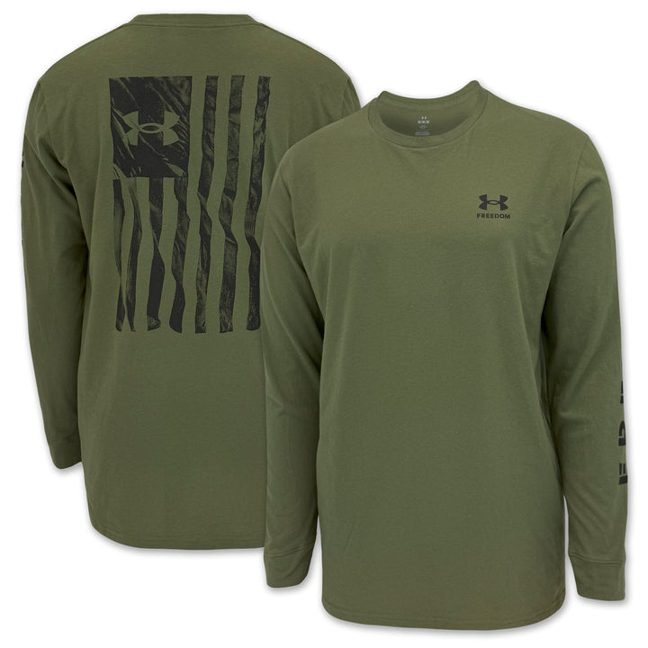 Under Armour Freedom Flag Long Sleeve T-Shirt (OD Green)