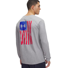Load image into Gallery viewer, Under Armour Freedom Flag Long Sleeve T-Shirt (Grey)