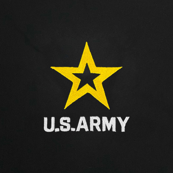 Army Star Atmos Pro Fleece Lined Hooded Jacket (Black)