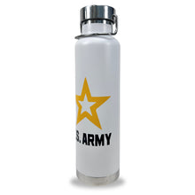 Load image into Gallery viewer, Army Star Stainless Water Bottle (White)