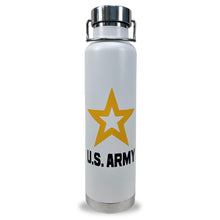 Load image into Gallery viewer, Army Star Stainless Water Bottle (White)