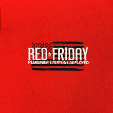 Load image into Gallery viewer, RED Friday Embroidered Fleece 1/4 Zip (Red)