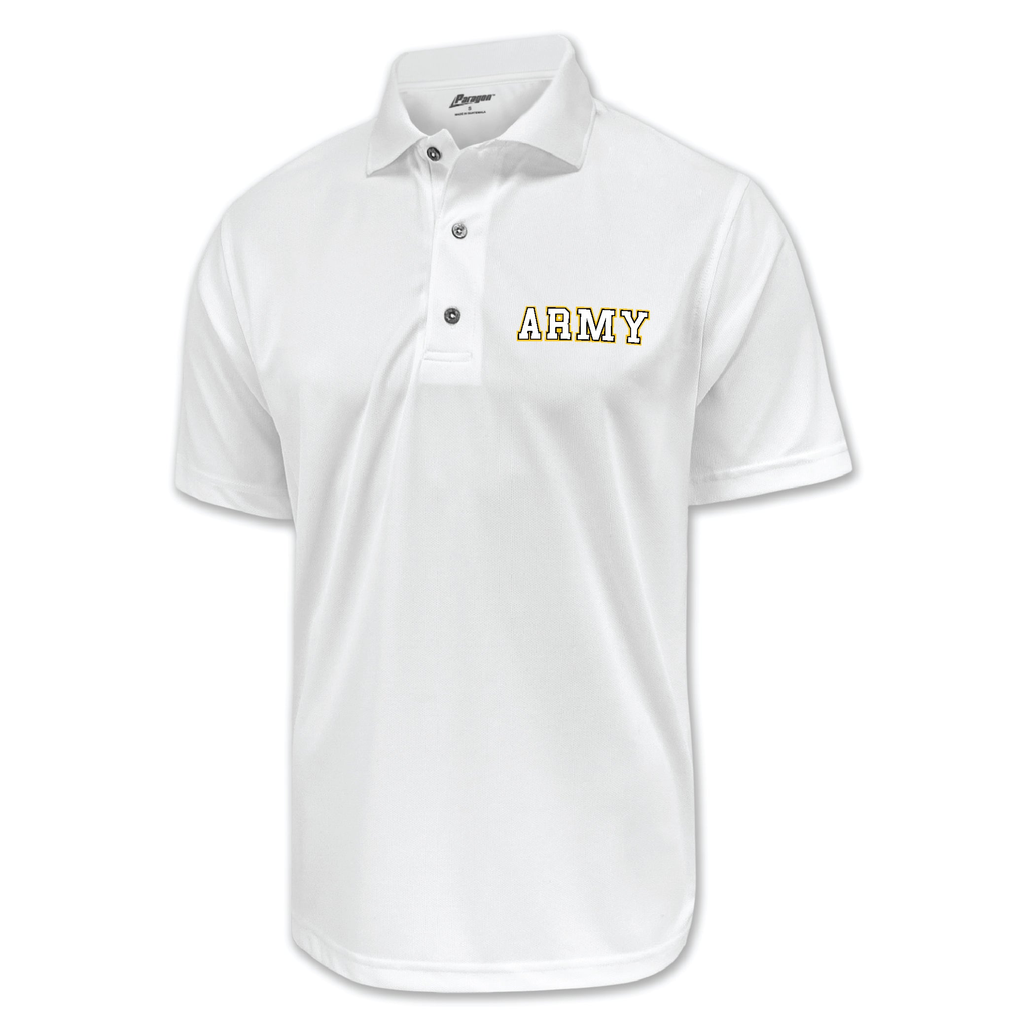 Pick Your Design Army Performance Polo (White)