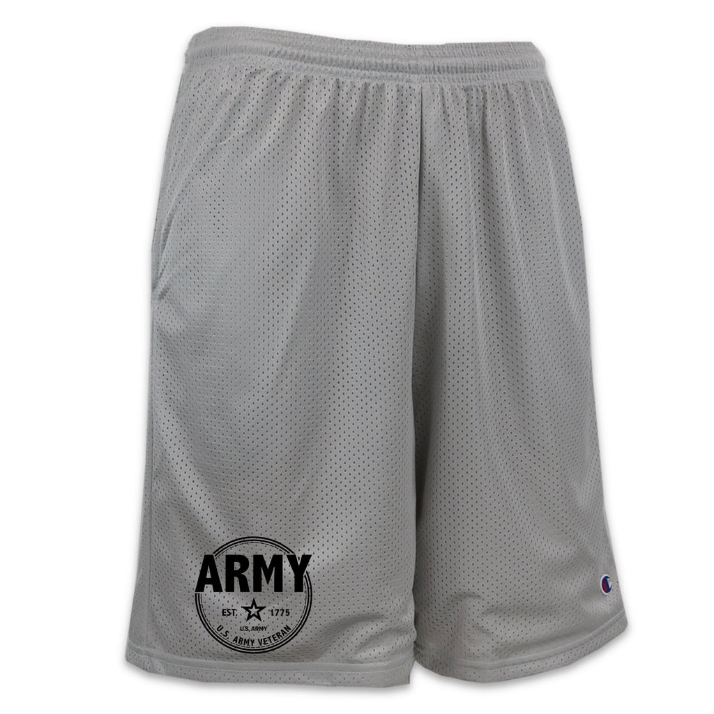 Pick Your Design Army Mesh Shorts (Grey)