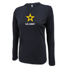 Load image into Gallery viewer, Army Star Ladies Center Chest Long Sleeve