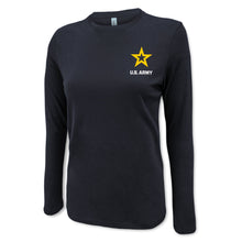 Load image into Gallery viewer, Army Star Ladies Left Chest Long Sleeve