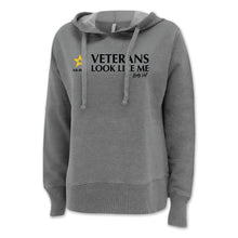 Load image into Gallery viewer, Pick Your Design Army Ladies Hooded Sweatshirt (Washed Grey)