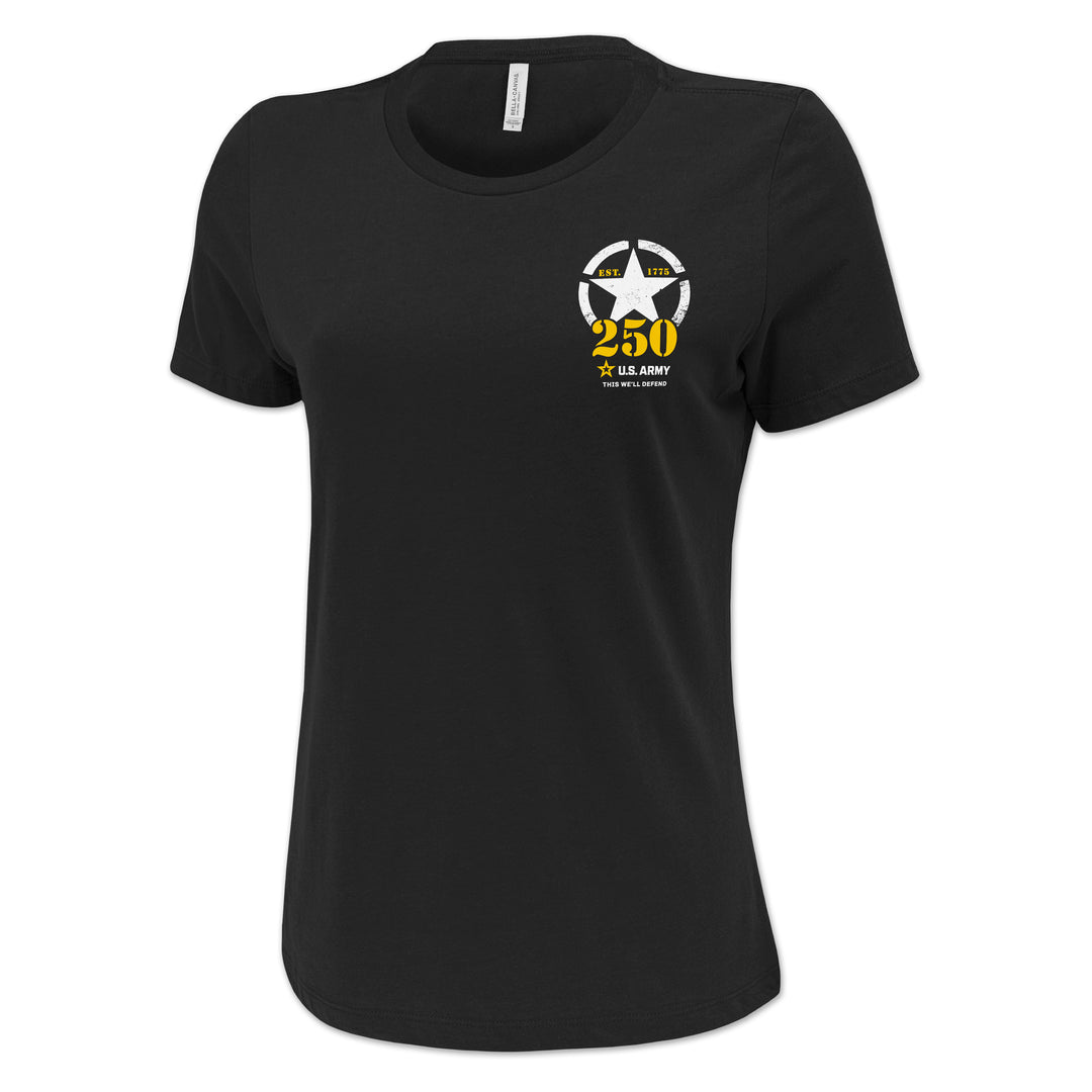 Army 250th Anniversary Ladies T-Shirt