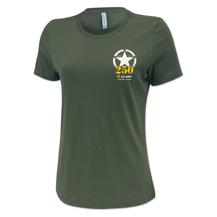 Army 250th Anniversary Ladies T-Shirt