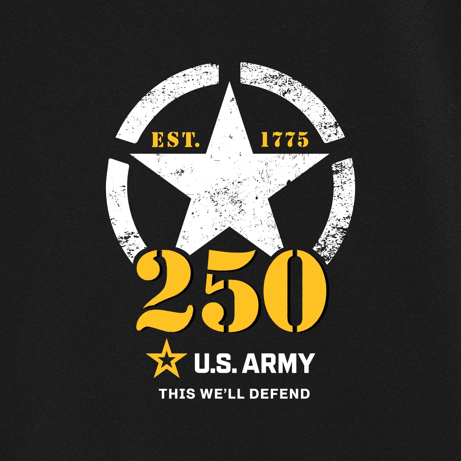 Army 250th Anniversary Crewneck (Black)