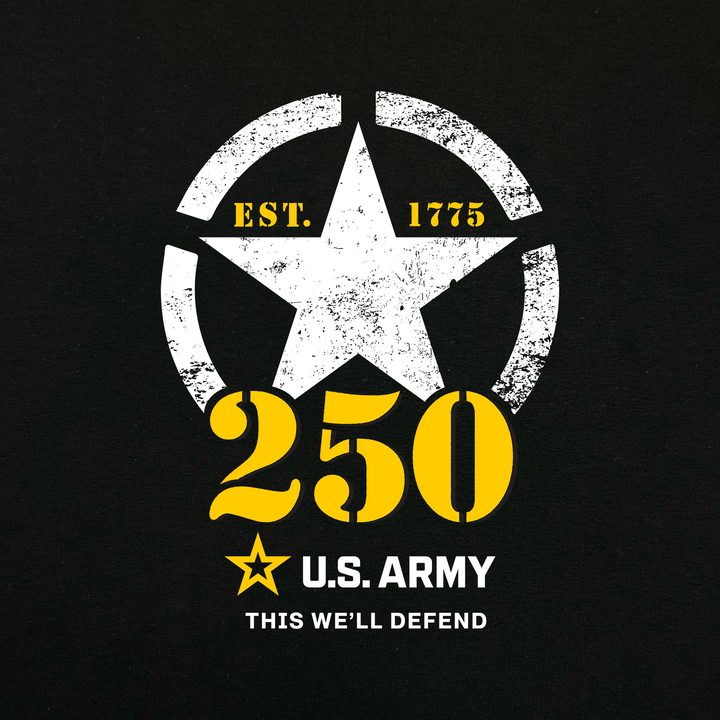 Army 250th Anniversary Champion Ladies Crewneck (Black)
