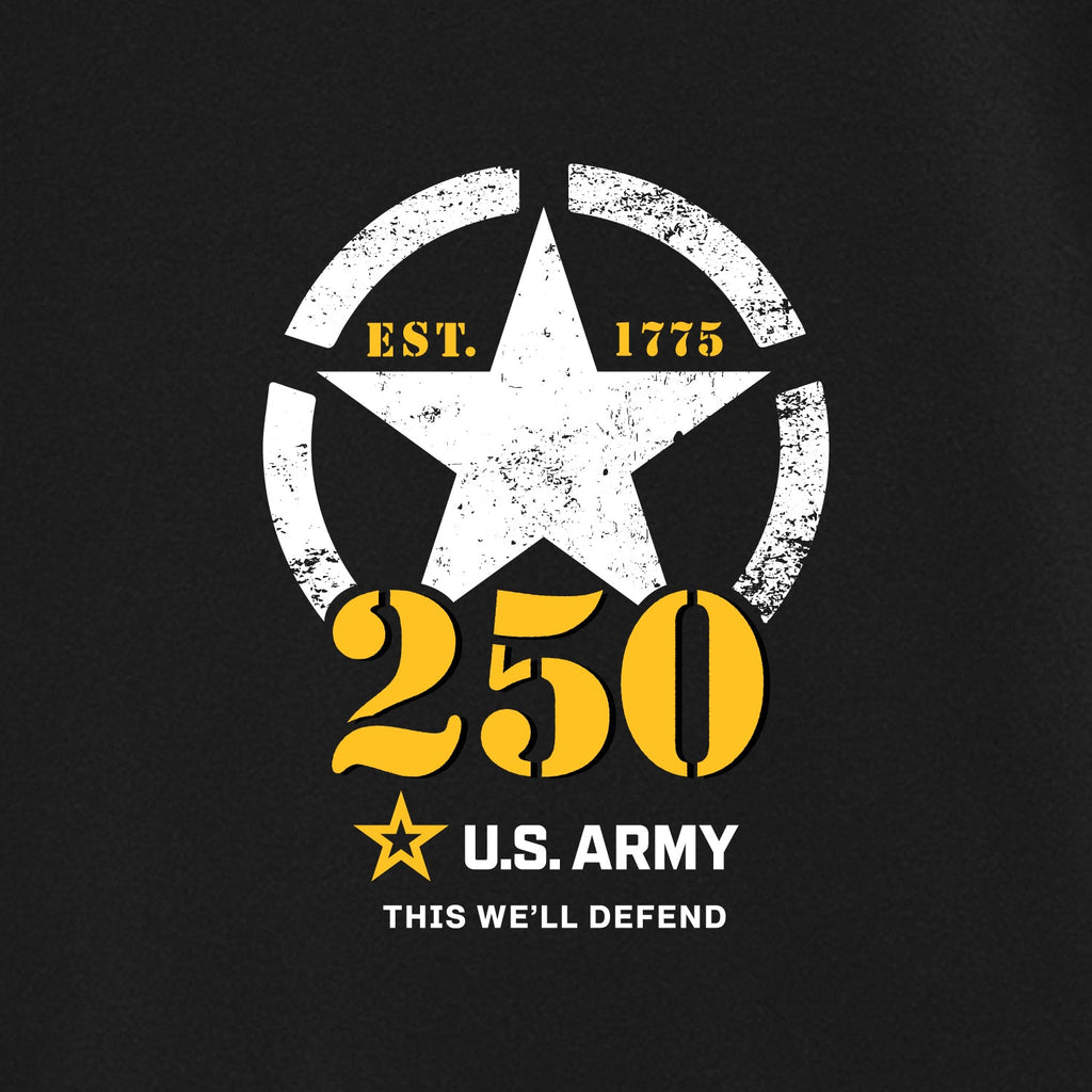 Army 250th Anniversary 1/4 Zip (Black)