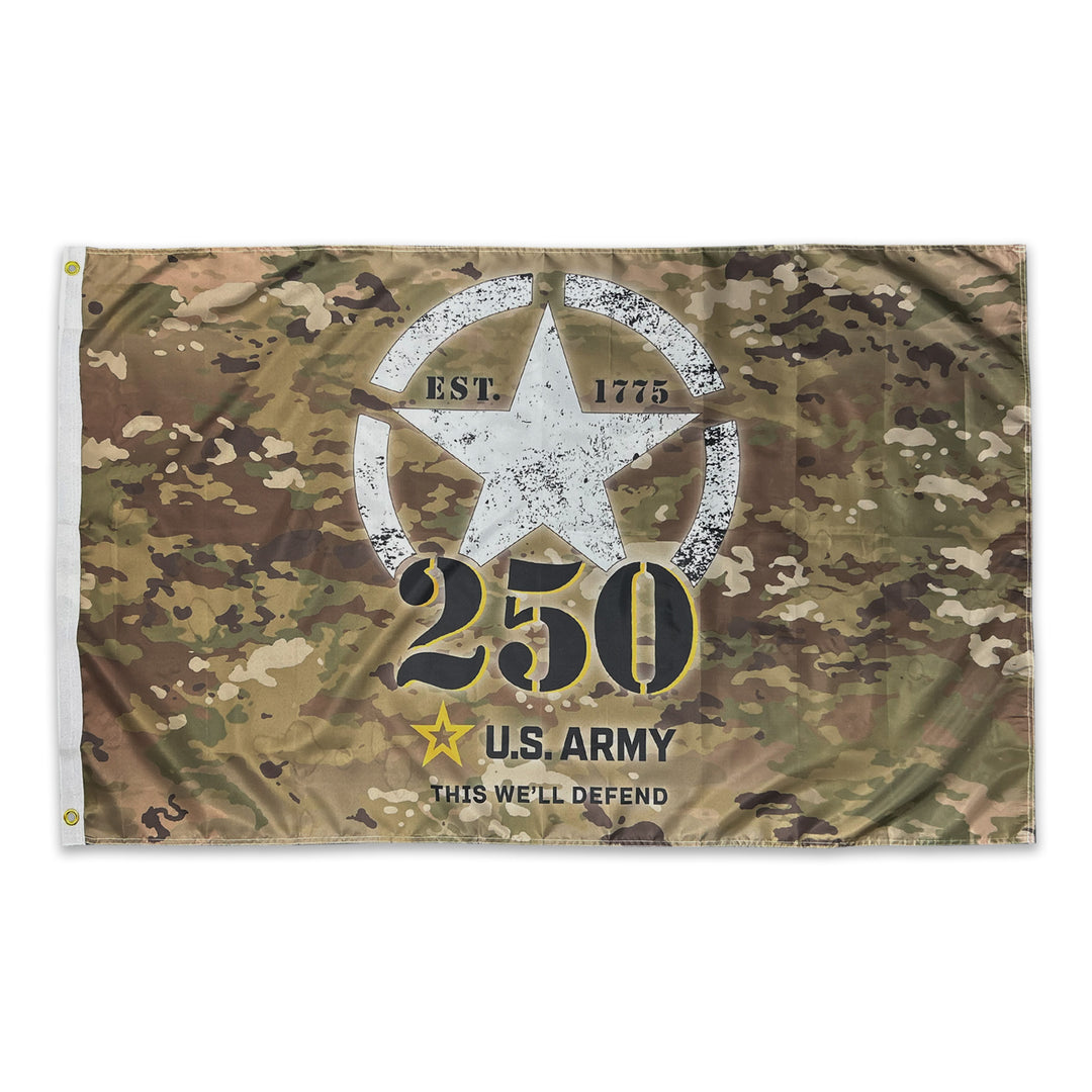 Army 250th Anniversary 3'x5' Flag (Camo)