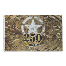 Load image into Gallery viewer, Army 250 Anniversary 3&#39;x5&#39; Flag (Camo)