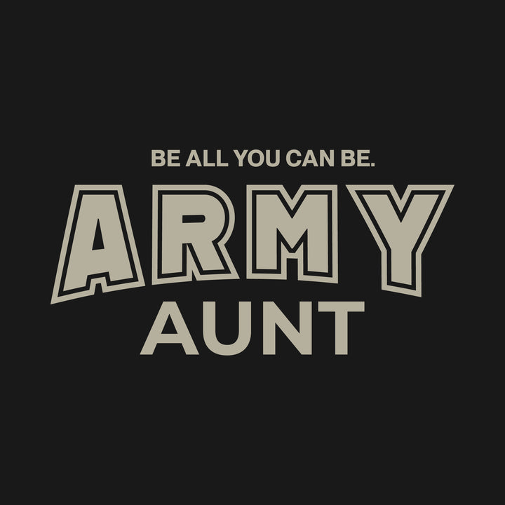 Army Aunt Ladies T-Shirt (Black)