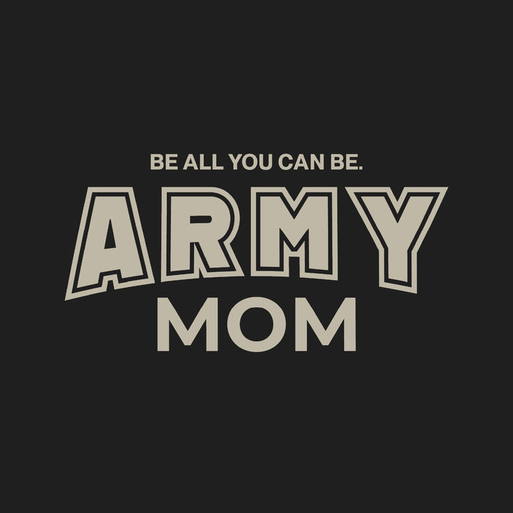 Army Mom Crewneck  (Black)